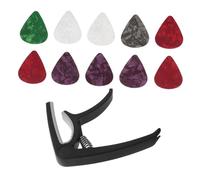 WHAMVOX Guitar Accessory Celluloid Picks Pressure-safe Capo for Acoustic Electric Guitars for Performers and Practice Sessions