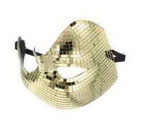 WHAMVOX Halloween Mirror Disco Mask Half Face Masquerade for Men Women Lightweight Reflective Party Costume for Carnival Dance Events and Prom Ball