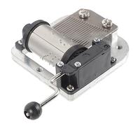 WHAMVOX Hand Crank Musical Box Mechanism Metal Movement for Custom Music Boxes Note Replacement Parts for Crafts and Birthdays and Special Occasions