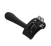 WHAMVOX Handheld Bell Drum Double Row Metal Jingles Hand Bells for Ringing Musical Tambourine Shakers for Parties Festivals Hand-shaken Percussion Instrument