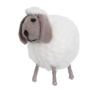 WHAMVOX Handwoven Felt Sheep Figurine Handmade Wool Lamb Ornament Cute Sheep Decor for Desktop Decoration and Tabletops for Home and Office