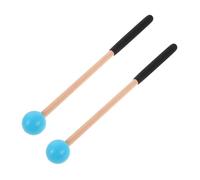 WHAMVOX Hard Maple Drum Mallets with Wood Handles for Xylophone Marimba Glockenspiel Lightweight Percussion Sticks for Music Education Creative Play and Multi-instrument Use