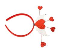 WHAMVOX Heart Headband Valentine's Day Party Hair Hoops Festival Hairband Romantic Hairband for Women Plastic Head Decoration