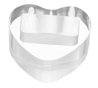 WHAMVOX Heart Shape Kazoo Display Stand Acrylic Holder Small Decorative Kazoo Stand for Table Showcase Smooth Surface Easy to Clean Practical Display