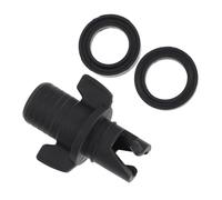 WHAMVOX High Strength Plastic Air Adapter for Inflatable Kayak and Boat Valves Foot Pump Replacement Hose Connector with Leak Seal Compatible with Electric and Manual Inflation Pumps Black