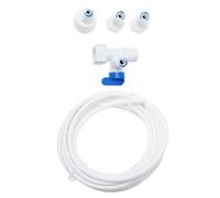 WHAMVOX Ice Maker Water Line Connector Kit with Pom Adapter Easy Install Replacement for Stable Ice Maker Connection Practical Water Pipe for Home Machines