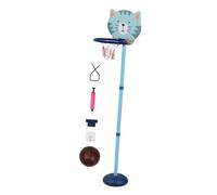 WHAMVOX Indoor Basketball Hoop Set for Lovely Printed Backboard Portable Game to Hand-eye Coordination and Finger Strength Easy Installation for Boys and