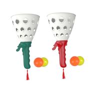 WHAMVOX Interactive Outdoor Pop-pass-catch Balls with Handle Toss Catch Game for Adults Family Fun Activity for Beach Pool Garden and Camping