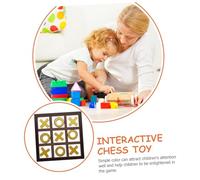 WHAMVOX Interactive Wooden Chess Board for Adults Educational Game Enhancing Critical Thinking Creativity and Skills Portable Family Fun with Smooth Rounded Edges