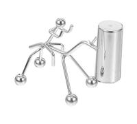 WHAMVOX Iron Art Balance Ball Swing Desktop Ornament for Home Office Decoration Metal Physics Kinetic Sculpture Smooth Surface Safe Material Science Classroom Demonstration Gadget