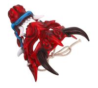 WHAMVOX Japanese Demon Mask Lightweight Breathable Halloween Costume Accessory for Men Cosplay and Masquerade Parties Scary Devil Design for Themed Events