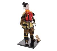WHAMVOX Japanese Samurai Warrior Doll Home Decor Traditional Ninja Figurine Tabletop Ornament Detailed Craftsmanship for Japanese Culture Enthusiasts and Collectors