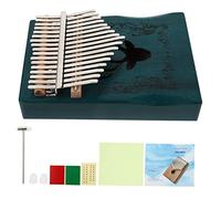 WHAMVOX Kalimba Finger Piano Keys for Beginners Portable Wooden Thumb Piano Elegant Carved Patterns for Music Boys and Girls and Adults Easy to Use and Carry