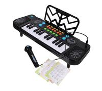 WHAMVOX Key Electronic Keyboard Piano with Microphone for Portable Lightweight Musical Instrument Encouraging Social Interaction and Early Music Education