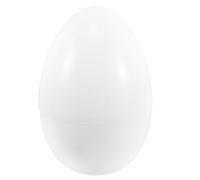 WHAMVOX Large Plastic Fillable Easter Egg 30X20Cm Milky White Openable Stuffer for Party Favors and DIY Surprise
