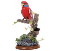 WHAMVOX Lifelike Electric Bird Figurine Ornament Simulation Garden Decor with Moving and Sound Features Plastic Art Adornment for Balcony Outdoor Decoration
