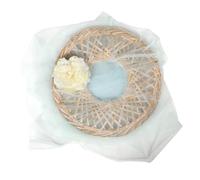 WHAMVOX Lightweight Bamboo Straw Hat with Veil for Hanfu Costume Ancient Chinese Woven Conical Cap with Fake Flowers Breathable Face Cover Accessory for Photography and Outdoor