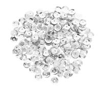 WHAMVOX Loose Sequins PVC Material with Sparkling Design and Easy Application 800pcs Silver Round 8mm for Fabric Embroidery for DIY Crafts and Home Decor Projects