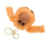 WHAMVOX Lovely Plush Gorilla Doll Keychain Pendant Soft Brown Monkey Plush Charm for Backpack Purse Keys Comfortable Delicate Craftsmanship Gift for Friends and Family