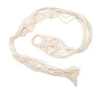 WHAMVOX Macrame Guitar Hanger for Wall Mount Handwoven Bohemian Ukulele Holder Easy Installation for Indoor Outdoor Use Space-saving Design to Protect Instruments