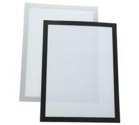 WHAMVOX Magnetic Picture Frames 2Pcs Silver PVC Material for Home and Office Use to Hold Certificates