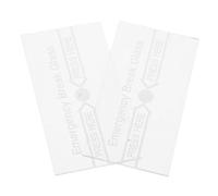 WHAMVOX Manual Fire Alarm Switch Cover Break Glass Fire Alarm Replacement Panel High-Temperature Resistant Glass Emergency Breakage Device
