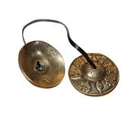 WHAMVOX Meditation Cymbal Bell Nepal Crafted Tibetan Bells Tingsha Yoga Chimes Religious Instrument
