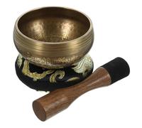 WHAMVOX Meditation Sound Bowl Set Handcrafted Tibetan Singing Bowl for Yoga and Mindfulness Complete Accessories Stick for Relaxation and Meditation Practices