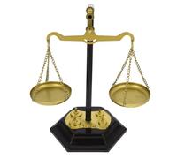 WHAMVOX Metal Balance Scale Desktop Decoration Ornament with Iron Material, Modern Simple Design, Decorative Justice Scale for Office and Home Furnishing Centerpiece