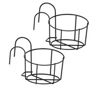 WHAMVOX Metal Rabbit Hay Rack 2pcs Hanging Hay Holder for Small Animals Easy Installation Cage Use 8.15x6.14x5.39in