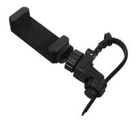 WHAMVOX Metal Trumpet Lyre Folder Adjustable Phone Holder Clip for Trombone French Horn Music Practice and Stage Performance Portable Black