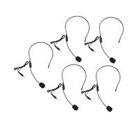 WHAMVOX Microphone Plastic Threaded Set 5pcs 3.5mm Headworn with Mic Wired for Connector to, Omnidirectional Headset and Small and Portable, Easy Use Teaching Accompaniment Singing