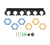 WHAMVOX Microphone Wall Mount Bracket Holder Mic Stand Wall Hanger for Home Event Stage Wireless and Wired Mic Mount Storage Six Holes