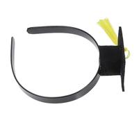 WHAMVOX Mini Graduation Cap Headband with Tassel, Yellow Grad Cap Bopper for Graduation Party Decorations and Photo Props, Headwear for Women and Celebration