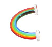 WHAMVOX Mini Rainbow Glass Figurine Ornament, Creative Rainbow Decor with Unique Details, Safe for Bedrooms, Glass Tabletop Decoration for Home, Office, Party, and Event Display