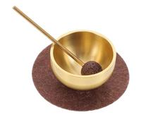 WHAMVOX Mini Singing Bowl Set Metal Sound Bowl with Mallet and Cushion Sleep Quality and Heart Chakra Balance, Portable Prayer Instrument for Meditation and Yoga for Mindfulness