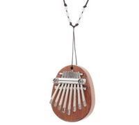 WHAMVOX Mini Thumb Piano Wood 8 Sound Design Smooth Surface Portable Finger Piano Instrument with Bead and Glass Elements Music Toy for Anytime Anywhere Play
