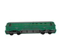 WHAMVOX Mini Vintage Green Inertia Train for Lightweight Plastic Model with Realistic Door and Sound Effects Educational Pull-back Railway Playset
