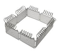 WHAMVOX Miniature DIY Fence Set for Boys Light Grey Plastic Garden Fence Model Building Block Protective Net for Dollhouses and War Scene Layouts