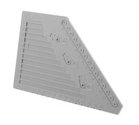 WHAMVOX Multi-functional Precision Measuring Ruler for Building Blocks Lightweight Plastic Tool for Accurate Assembly Construction Accessory