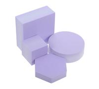 WHAMVOX Multifunctional Foam Geometric Cube Photography Prop Set in Lavender Colour Easy Cleaning Feature, for Decorative Display and Product Photography of Food or Jewelry