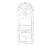 WHAMVOX Multifunctional School Geometric Ruler for Set Drawing Students with Plastic Template Patterns Ellipse Shapes and Use and Back to School Decorations