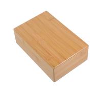 WHAMVOX Natural Bamboo Yoga Brick Wooden Block for Yoga Training and Dance Practice Easy-clean Portable Fitness Auxiliary Tool for Home Exercise Beginners and Enthusiasts