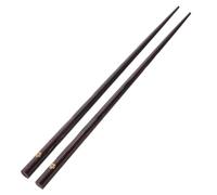 WHAMVOX Non-Slip Reusable Wooden Chopsticks Solid Wood with Cherry Blossom Pattern for Pho, Noodles, and Everyday Family Use