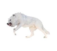 WHAMVOX North American Brown Wolf Model Small Realistic Wildlife Animal Figurine Abs Material Educational Decor for Desktop Garden Terrarium Display