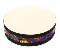 WHAMVOX Ocean Drum 8-inch round Wave Sound Percussion Drum with Sheepskin Head, Beginner Musical Instrument for Yoga Meditation and Relaxation