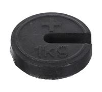WHAMVOX Orthopedic Traction Iron Weight and Professional Use 1kg Convenient Hooked Design, Slotted Retro Iron Scale Balance Weight for Industrial Weighing Calibration