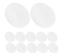 WHAMVOX Painting Rocks for Easy Necklace Making 12pcs Round Smooth White Pebbles with Hole 1.97 Inch for Jewelry Making