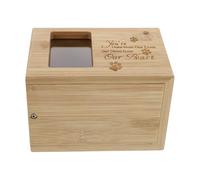 WHAMVOX Pet Cremation Urn Memorial Ash Box Cats and Dogs Wooden