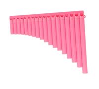 WHAMVOX Pipe Pink Pan Flute Instrument for Beginners Traditional Chinese Musical Pipes Learn Educational Tool for Ethnic Music Classes and Campus Performances